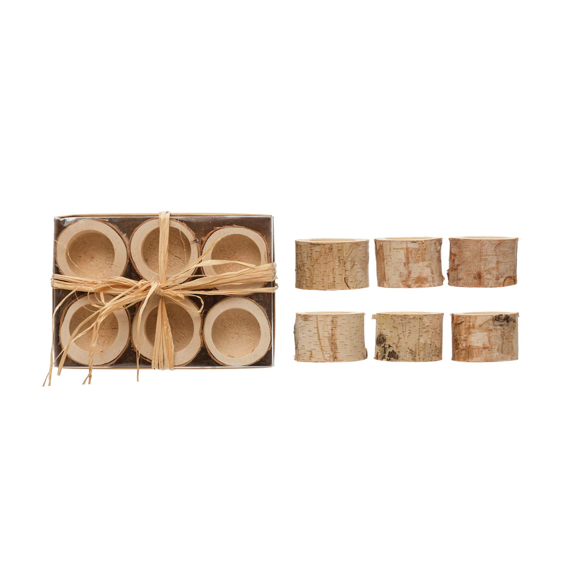 Hello Honey® Birch Wood Containers, 6ct.